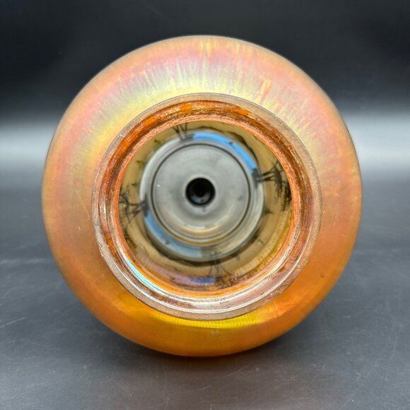 Vintage Glass Lamp Shade Light Fixture Stretch Hand Painted Art Hanging Landscap - Picture 8 of 15